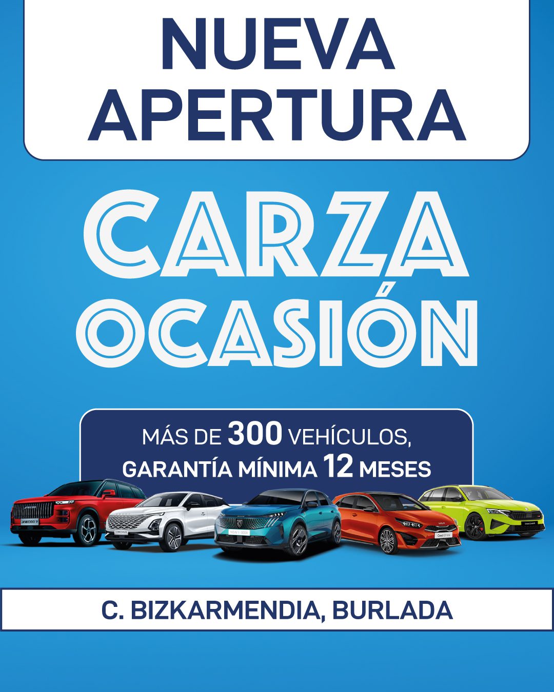 Carza Ocasión Nueva Apertura
